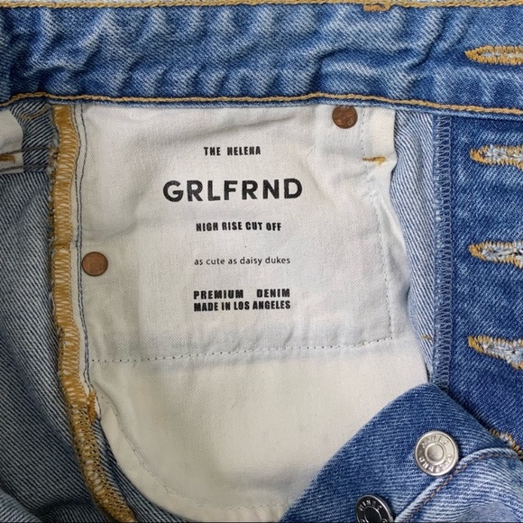 GRLFRND Helena High Rise Cut Off Shorts in NEWPORT SIZE 25 - Picture 11 of 12